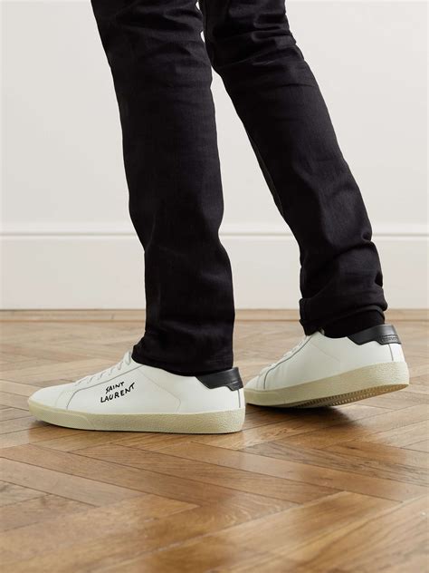 yves saint laurent sneaker homme|saint laurent court classic sneakers.